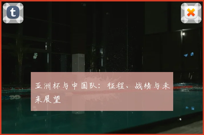 亚洲杯与中国队：征程、战绩与未来展望